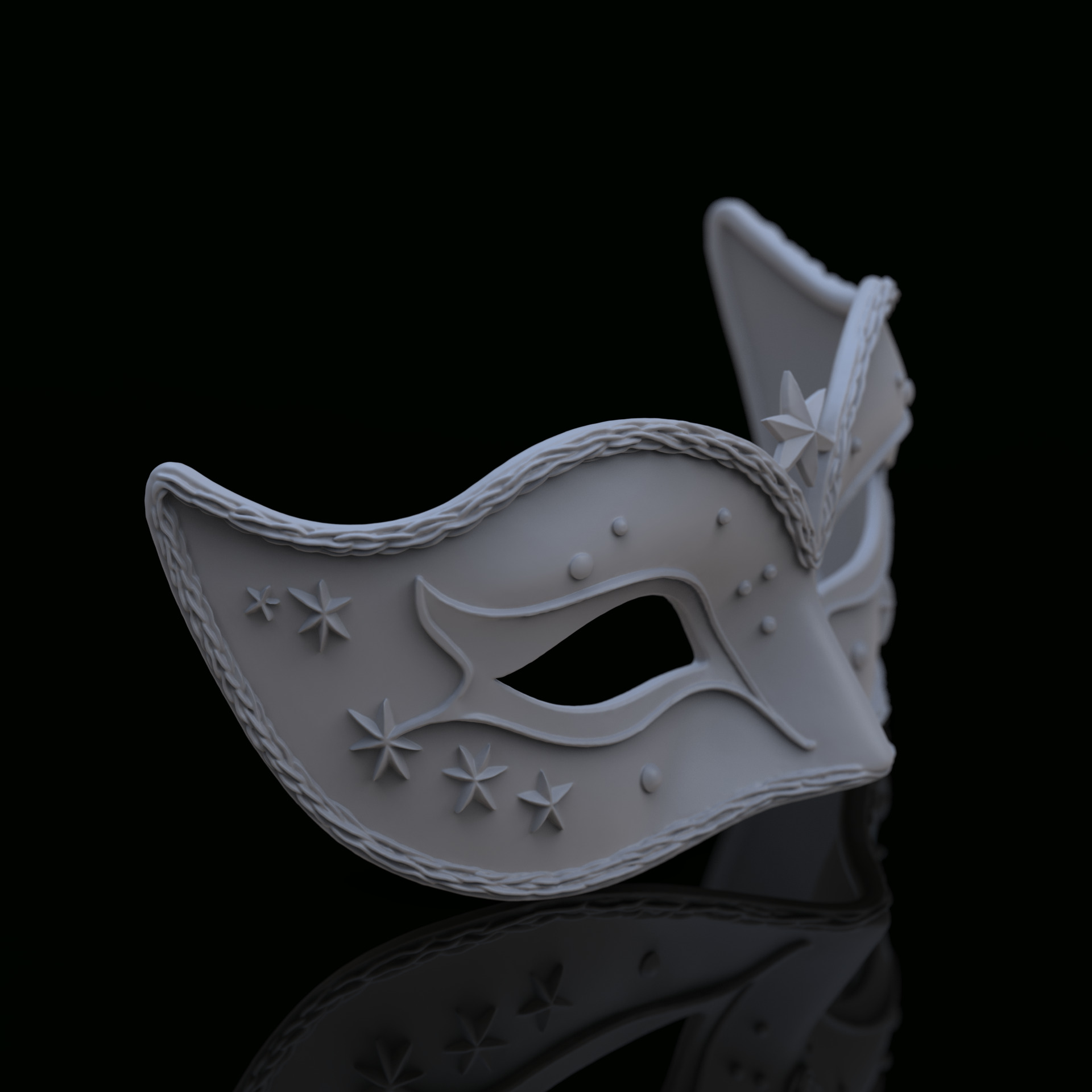 Star-Like mask 3D print model_6