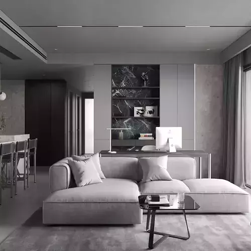 modern livingroom 3D model