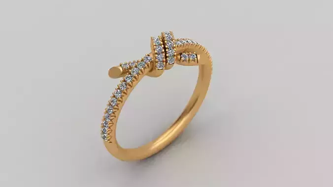 Tiffany Knot Ring 3D Printable Brand