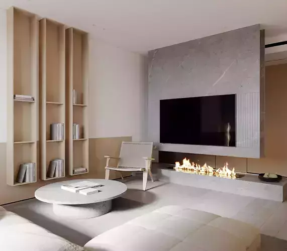 Modern simple log guest restaurant