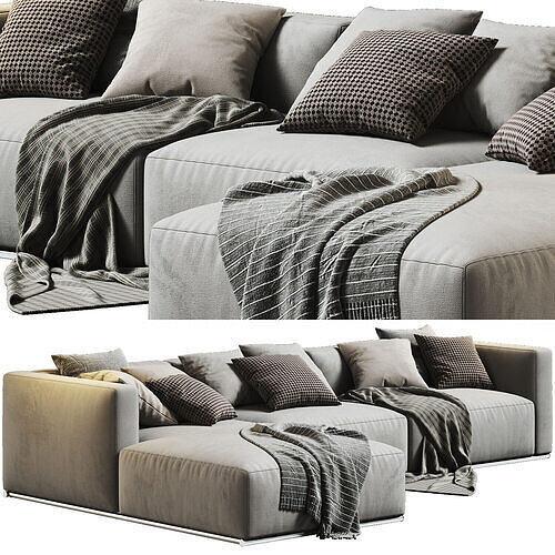 Shangai Chaise Longue Sofa 03 3D model