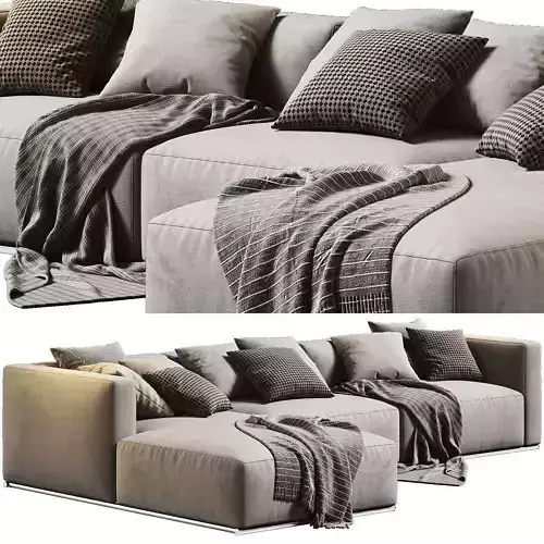 Shangai Chaise Longue Sofa 03 3D model