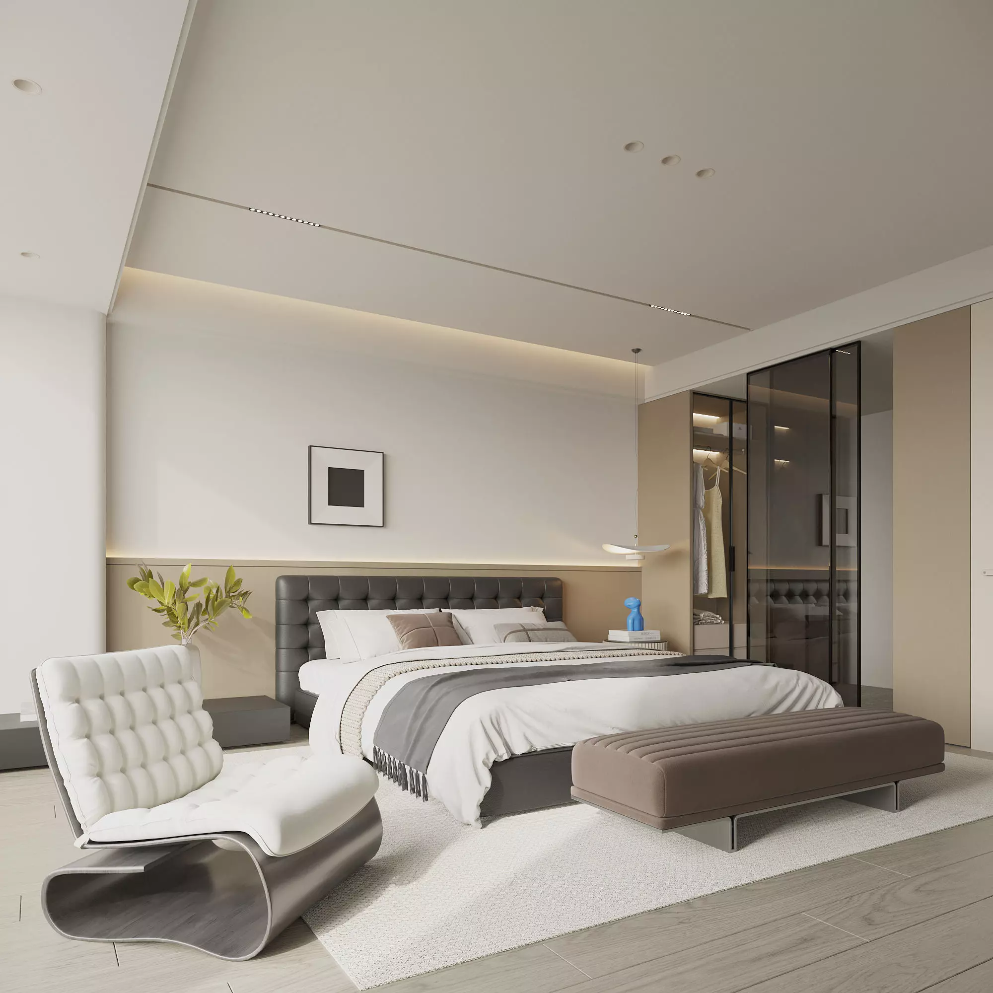 mordern bedroom 3D model