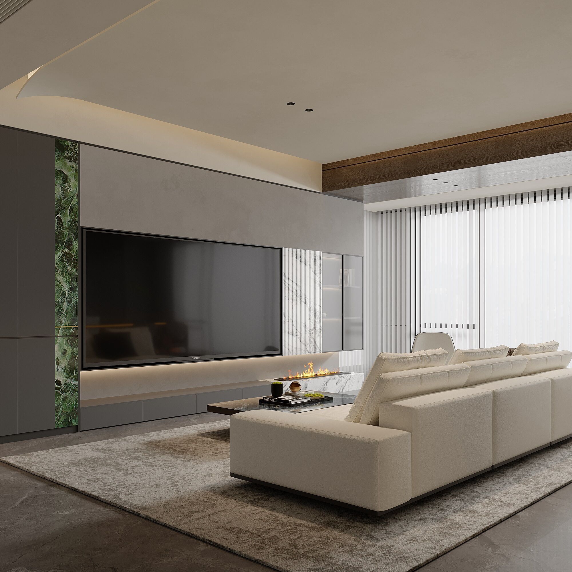 Modern livingroom 3D model_4