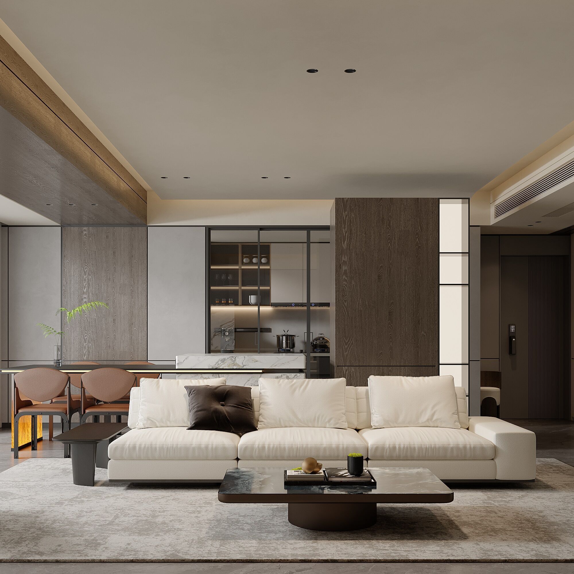 Modern livingroom 3D model_1