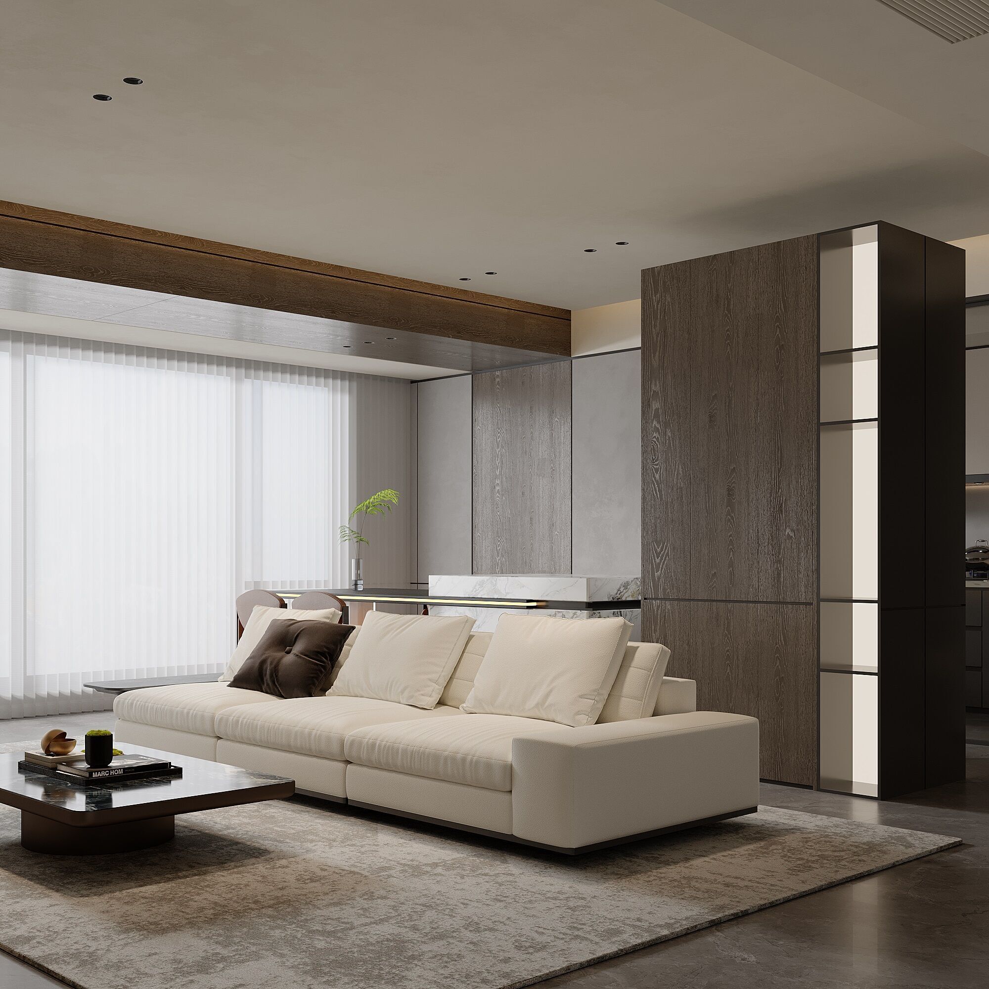 Modern livingroom 3D model_3