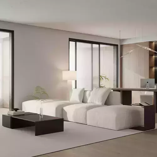 Italian Minimalist Living Room