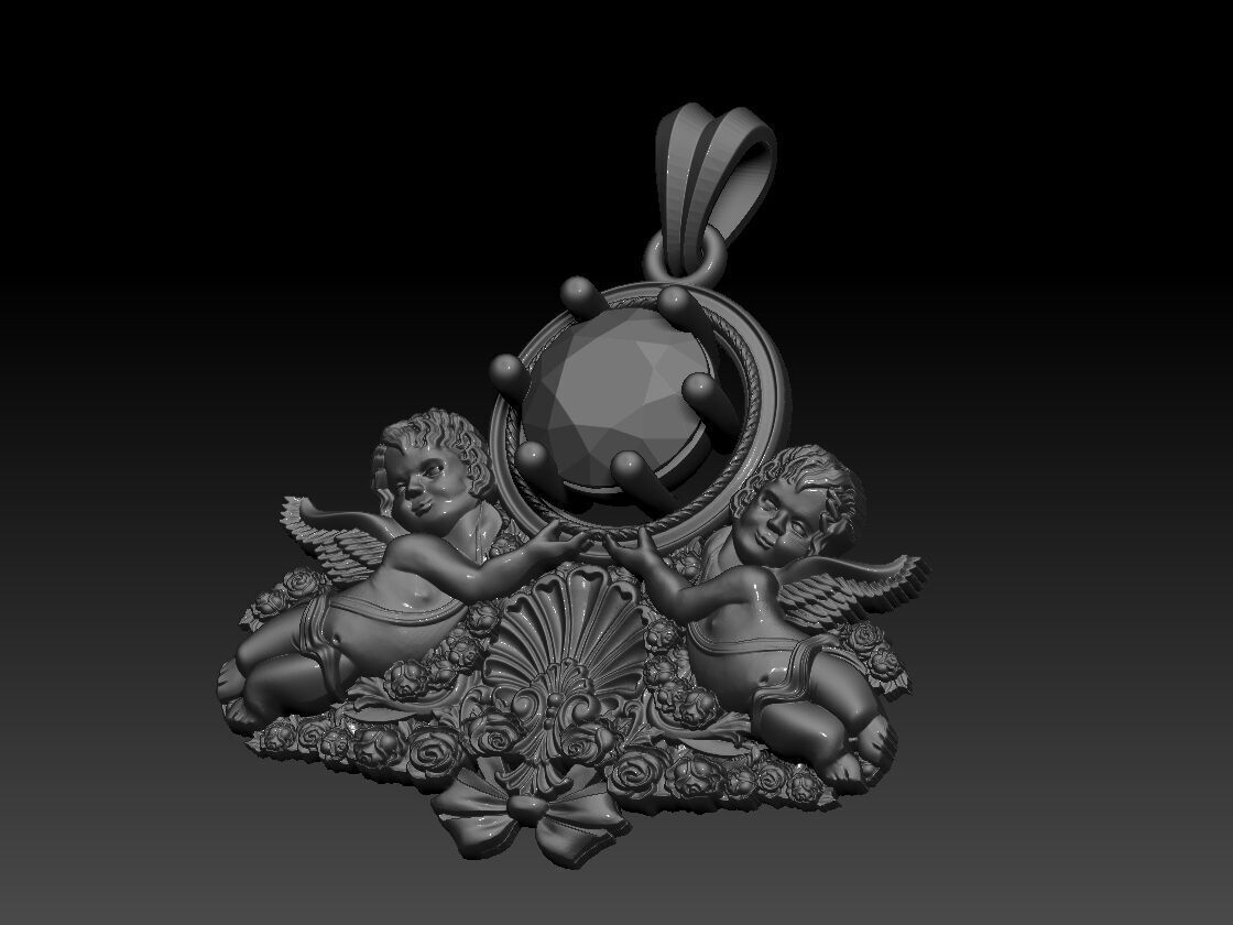 Baby Jesus pendant 3d Print model  3D print model_2