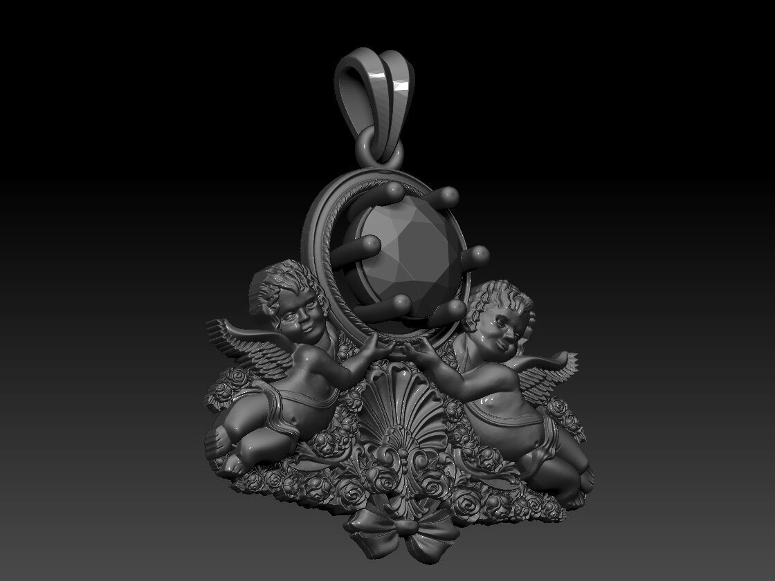 Baby Jesus pendant 3d Print model  3D print model_4