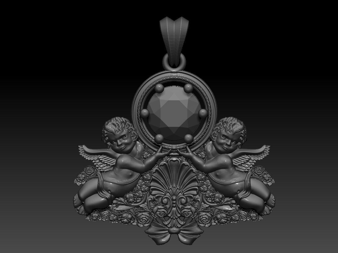 Baby Jesus pendant 3d Print model  3D print model_1