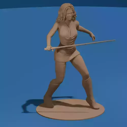 Imperial Assassin Turned Good 3D Printable Force Warrior Figure