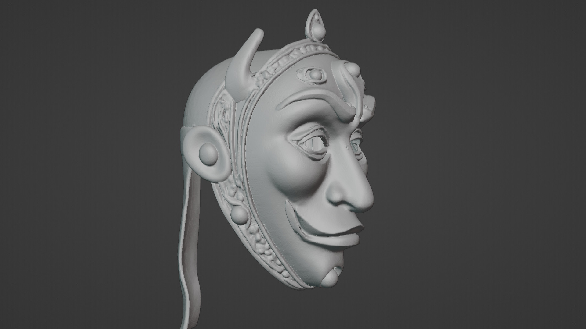Ronin Spirit - Samurai Warrior Mask  3D Printable Model 3D print model_21