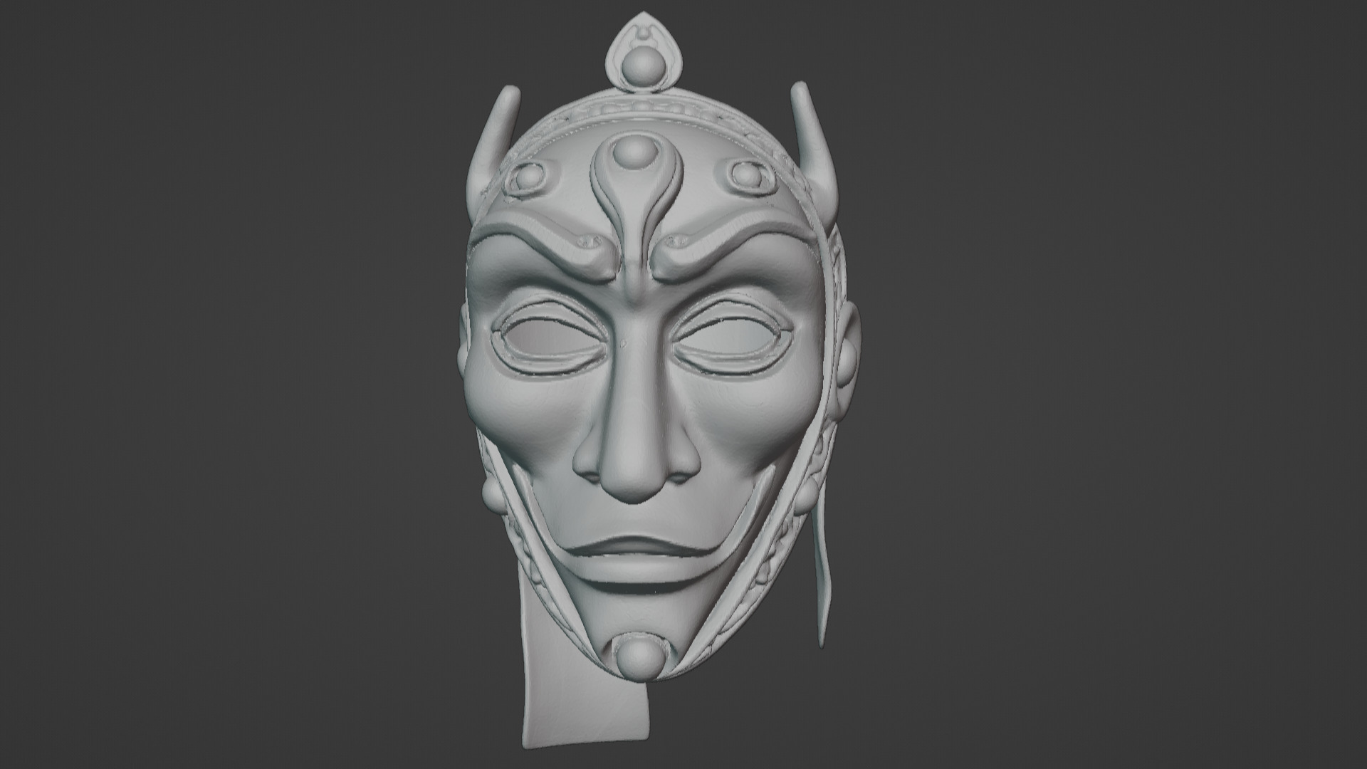 Ronin Spirit - Samurai Warrior Mask  3D Printable Model 3D print model_101
