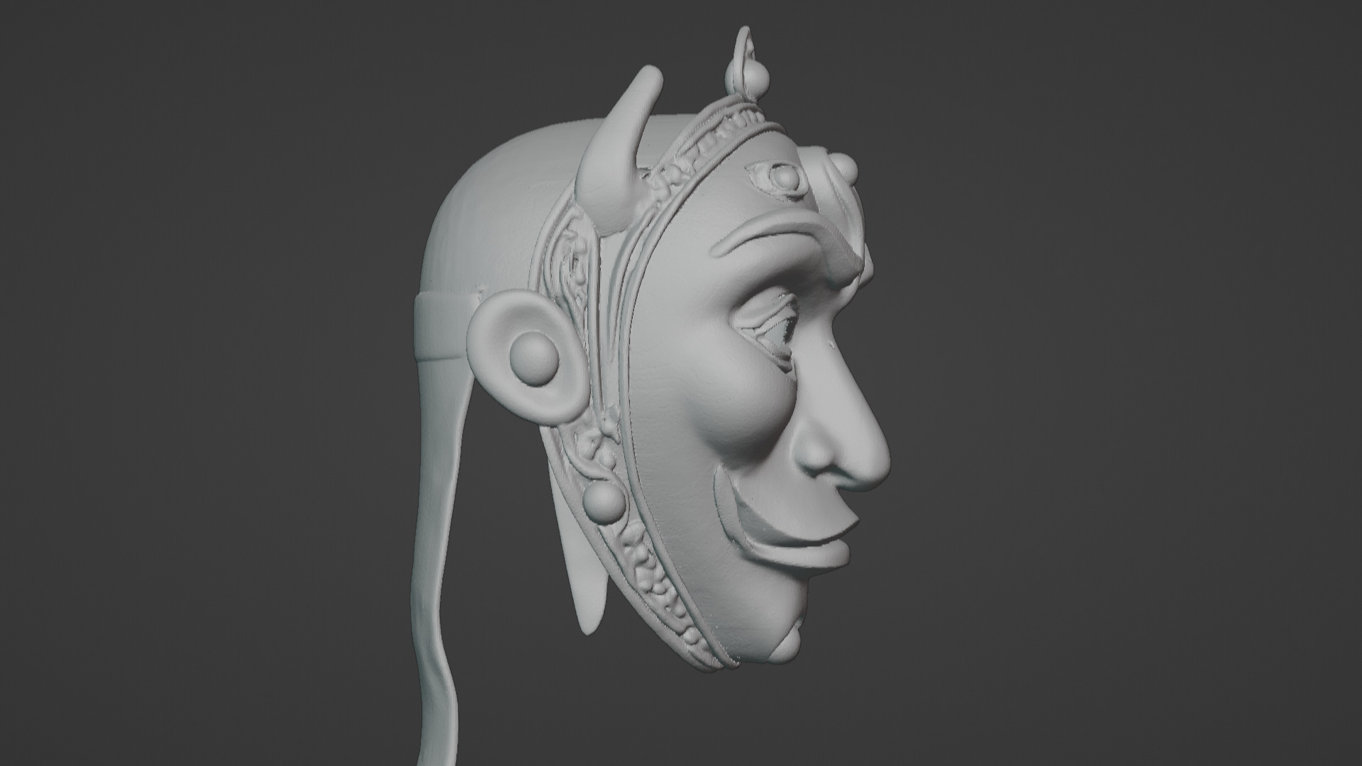 Ronin Spirit - Samurai Warrior Mask  3D Printable Model 3D print model_22