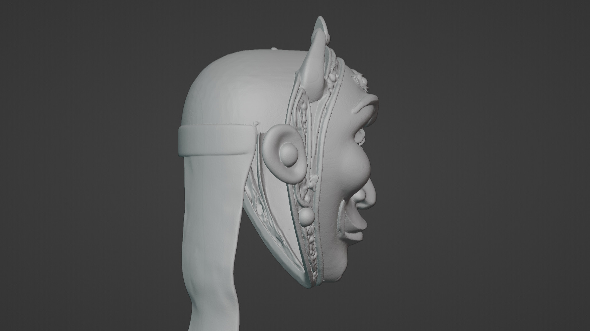 Ronin Spirit - Samurai Warrior Mask  3D Printable Model 3D print model_32