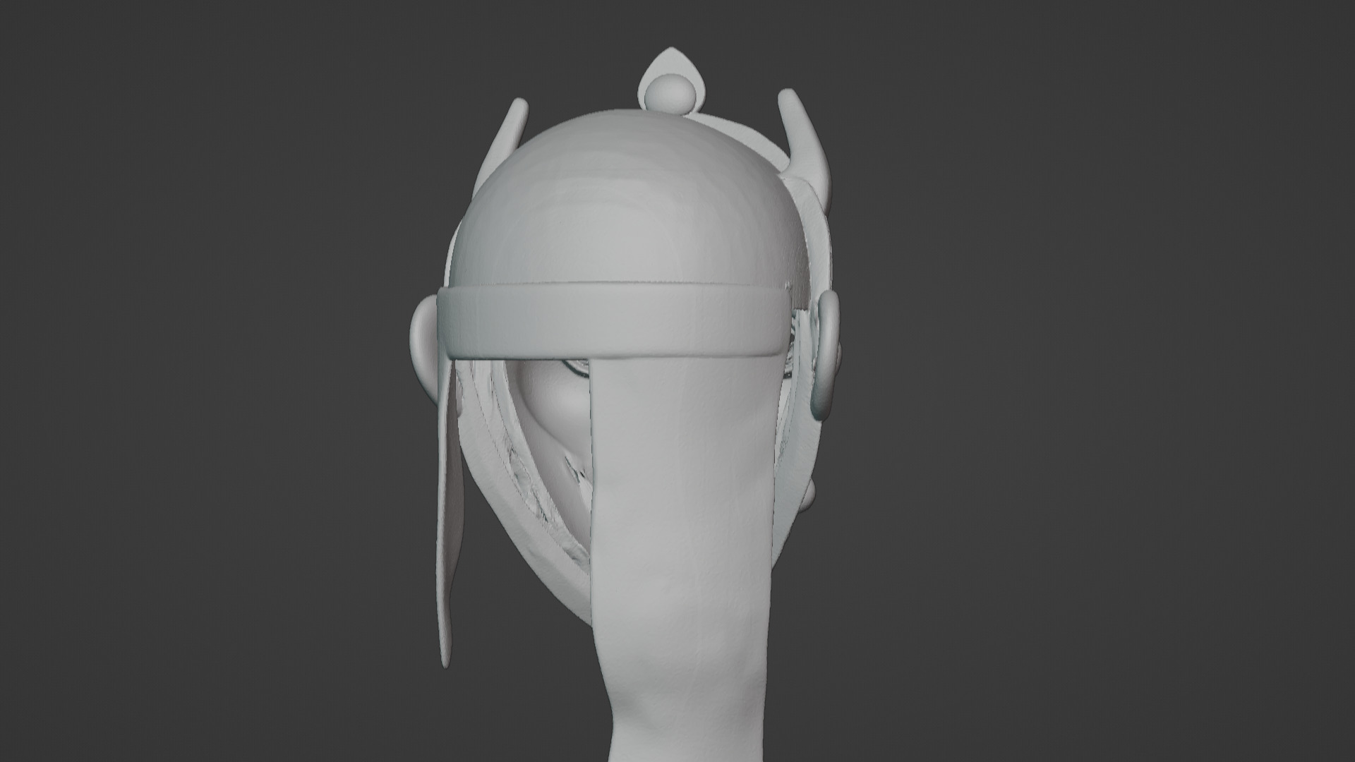 Ronin Spirit - Samurai Warrior Mask  3D Printable Model 3D print model_49