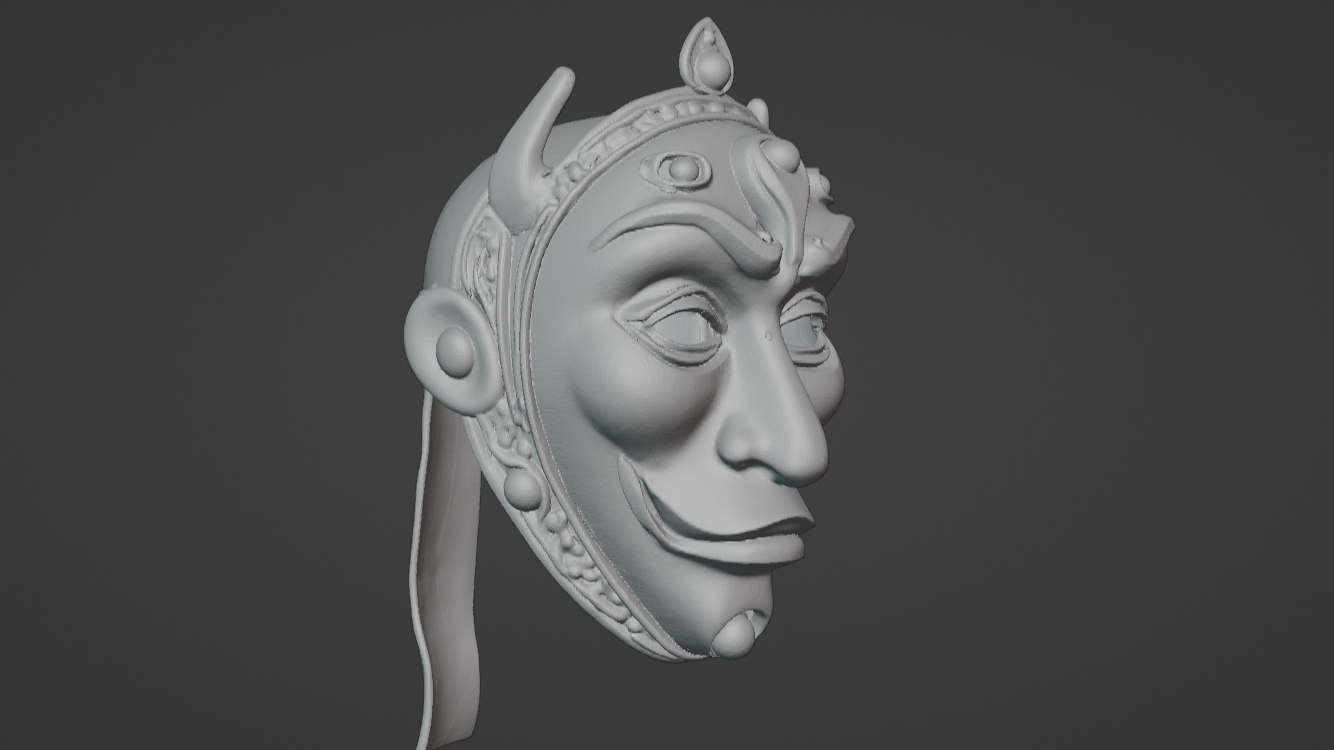 Ronin Spirit - Samurai Warrior Mask  3D Printable Model 3D print model_13