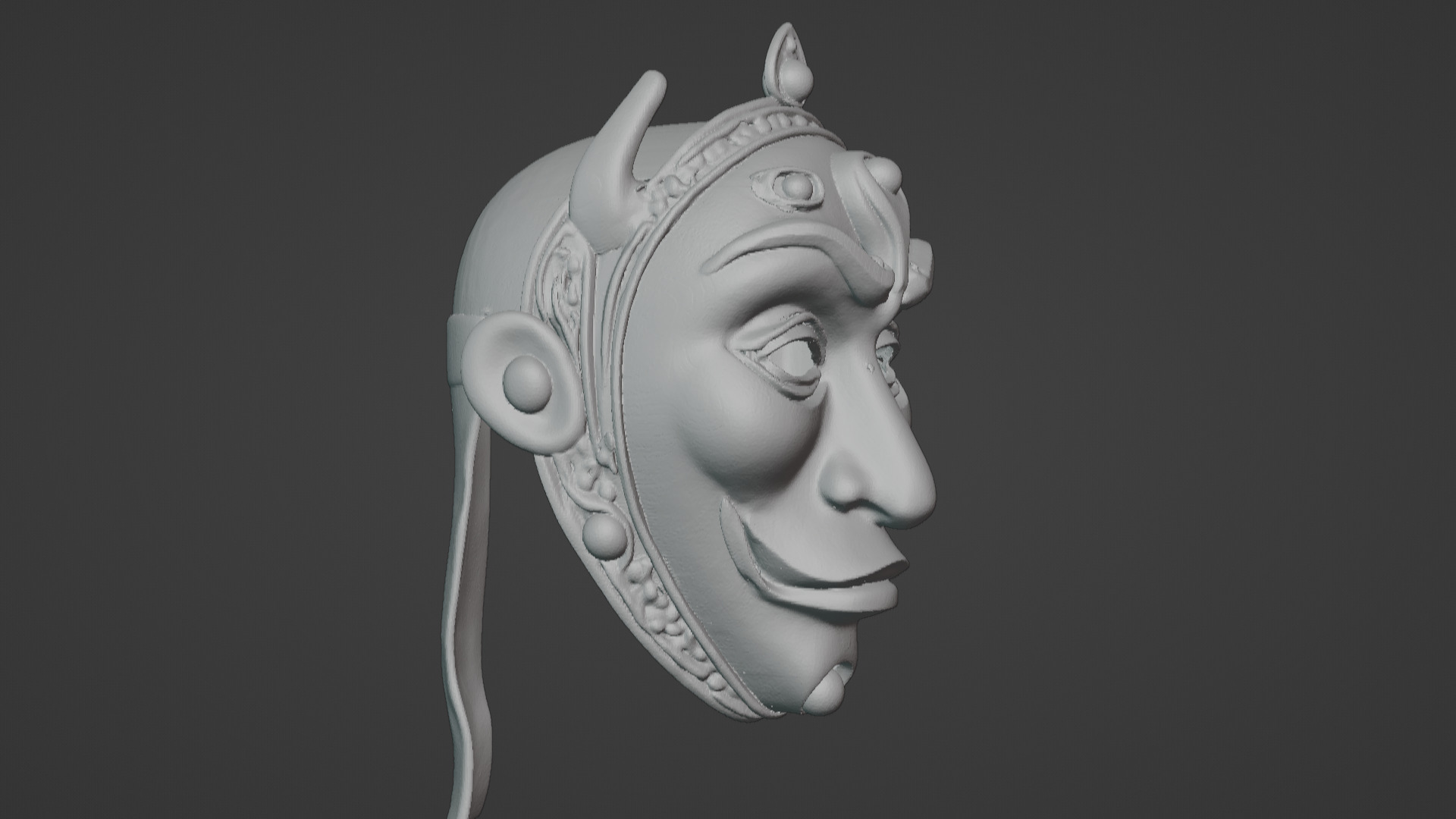 Ronin Spirit - Samurai Warrior Mask  3D Printable Model 3D print model_20