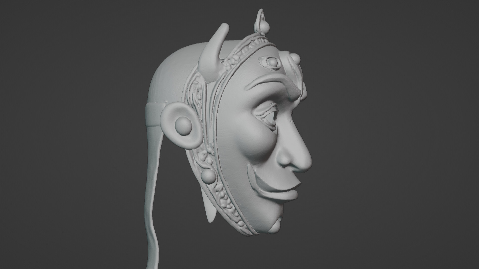 Ronin Spirit - Samurai Warrior Mask  3D Printable Model 3D print model_24