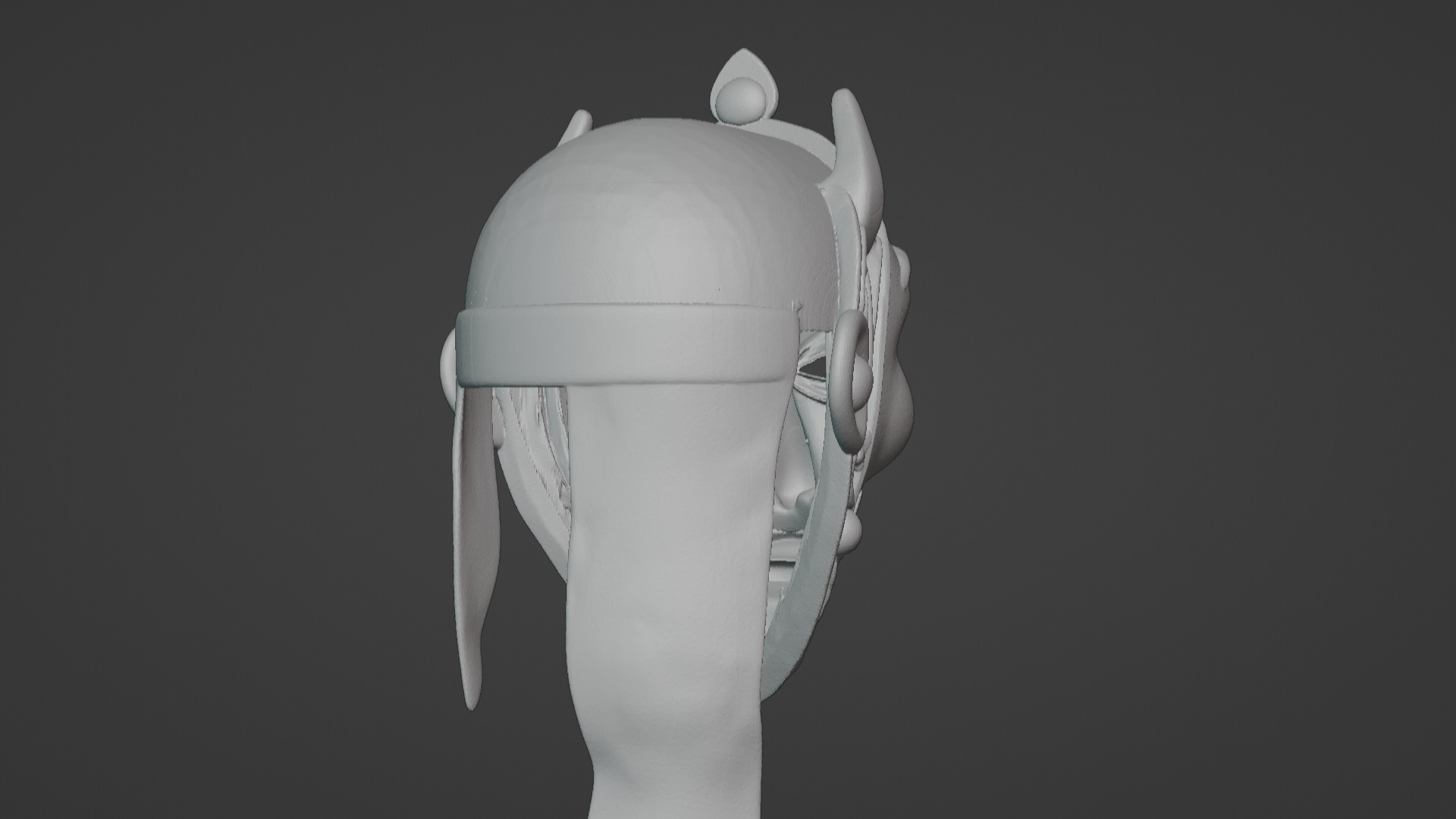 Ronin Spirit - Samurai Warrior Mask  3D Printable Model 3D print model_44