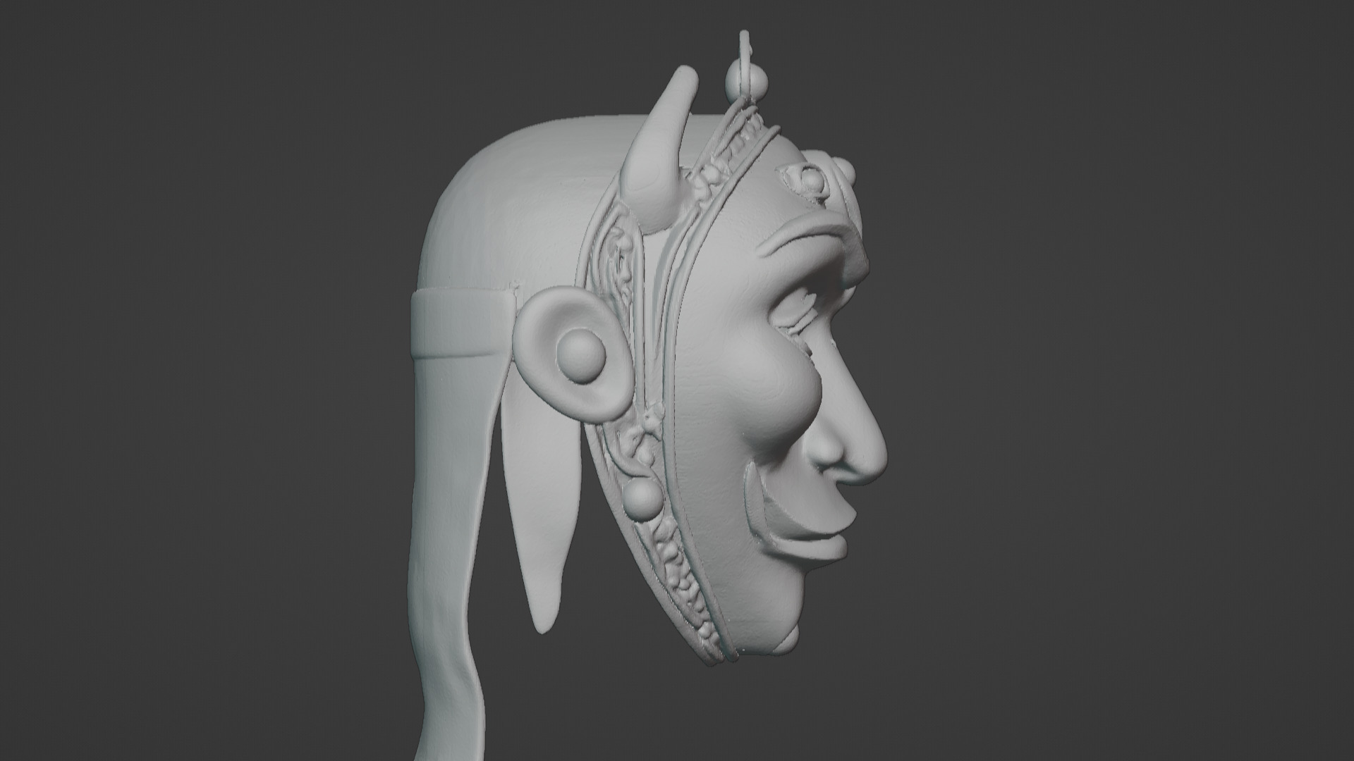 Ronin Spirit - Samurai Warrior Mask  3D Printable Model 3D print model_26