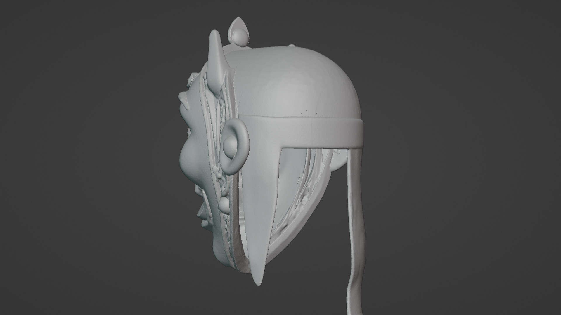 Ronin Spirit - Samurai Warrior Mask  3D Printable Model 3D print model_70