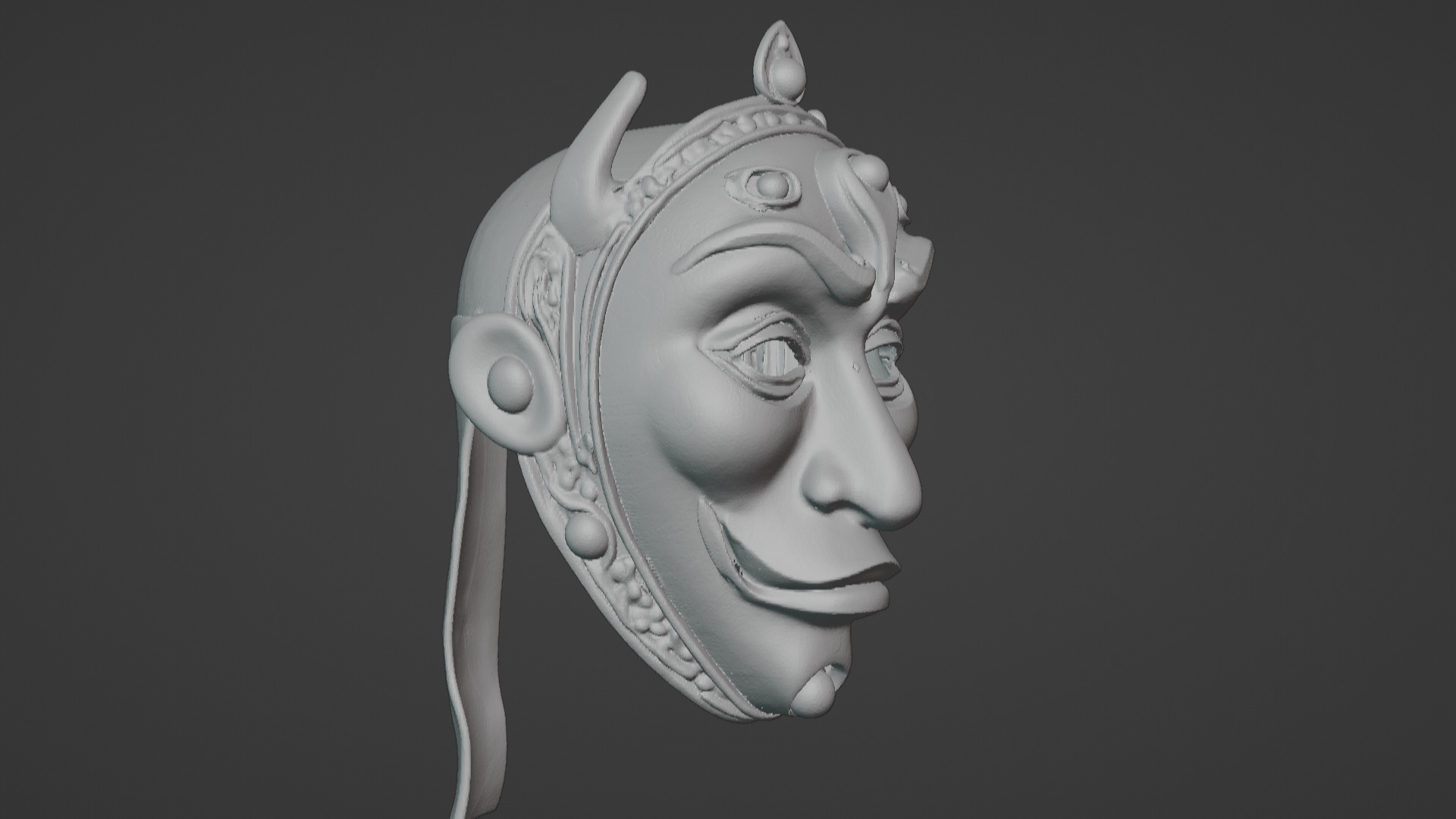 Ronin Spirit - Samurai Warrior Mask  3D Printable Model 3D print model_18