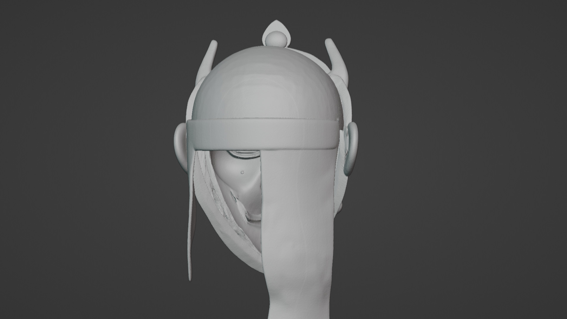 Ronin Spirit - Samurai Warrior Mask  3D Printable Model 3D print model_53