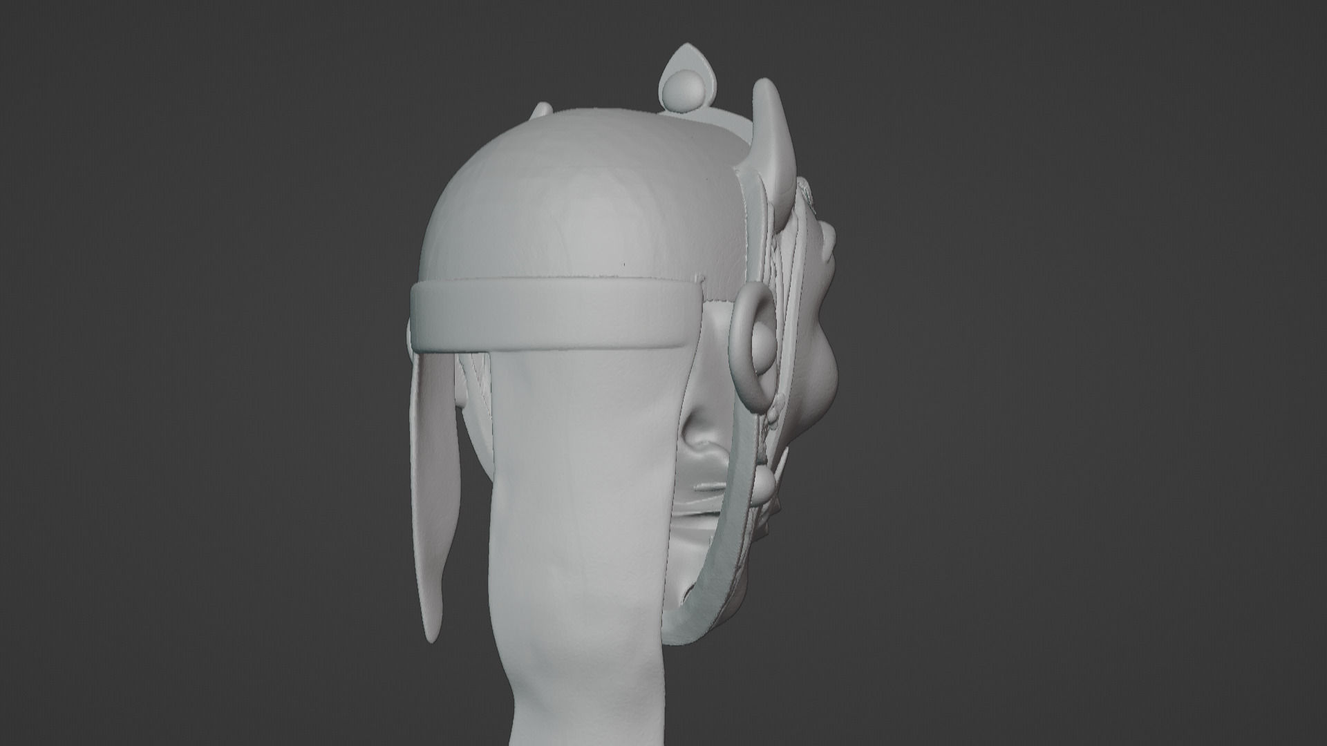 Ronin Spirit - Samurai Warrior Mask  3D Printable Model 3D print model_40