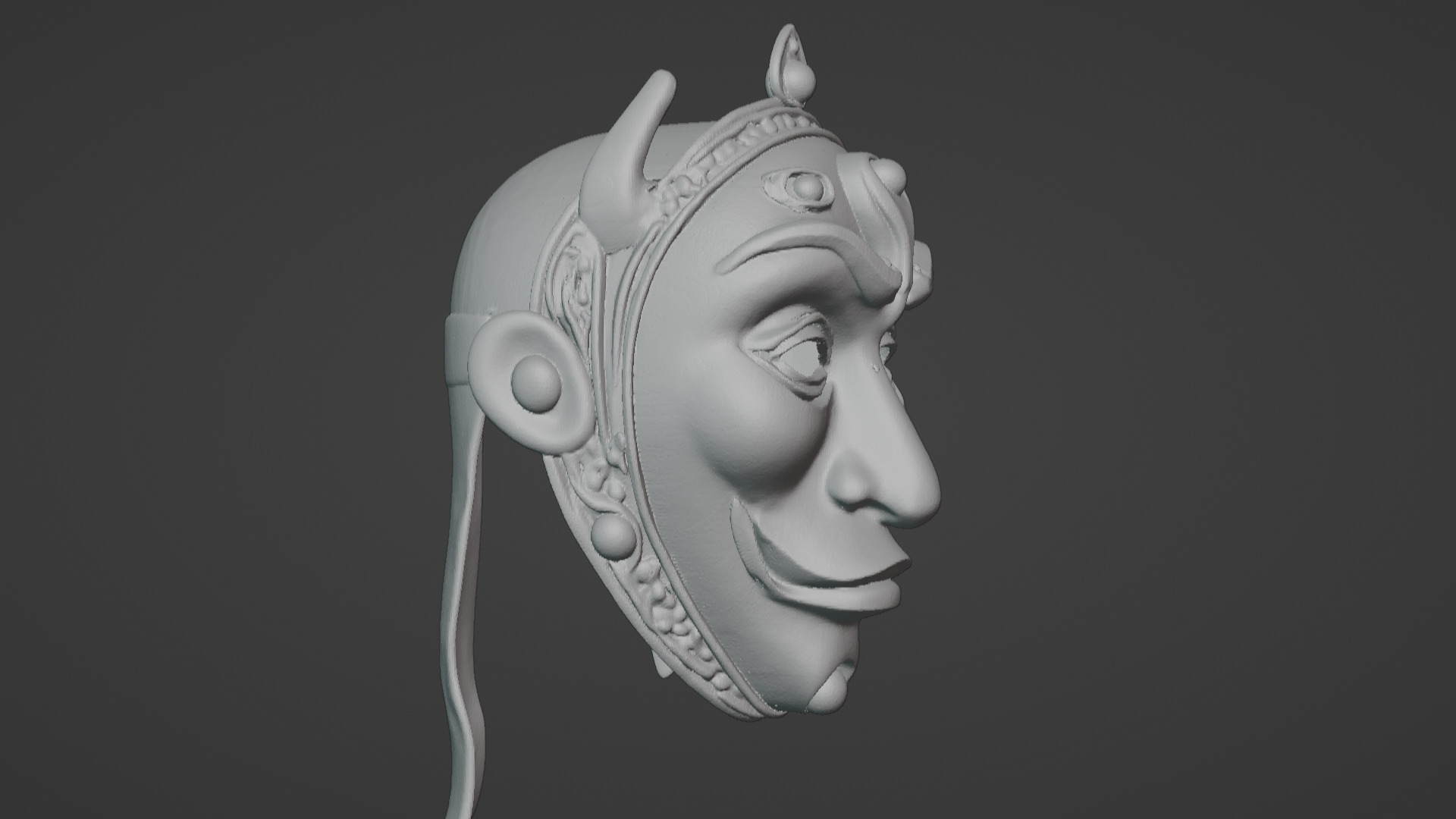 Ronin Spirit - Samurai Warrior Mask  3D Printable Model 3D print model_30