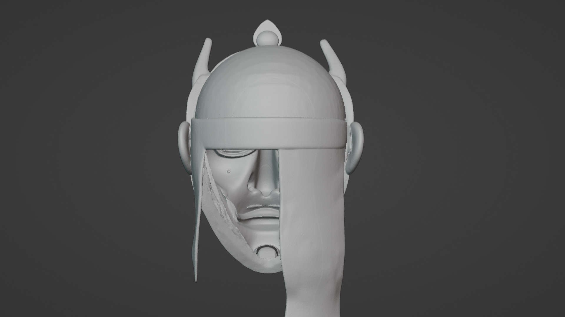Ronin Spirit - Samurai Warrior Mask  3D Printable Model 3D print model_51