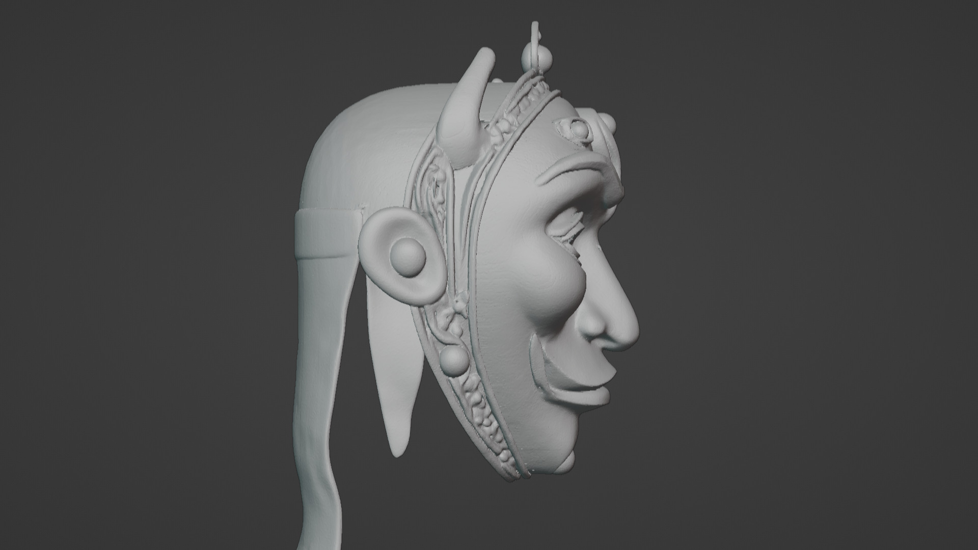 Ronin Spirit - Samurai Warrior Mask  3D Printable Model 3D print model_27