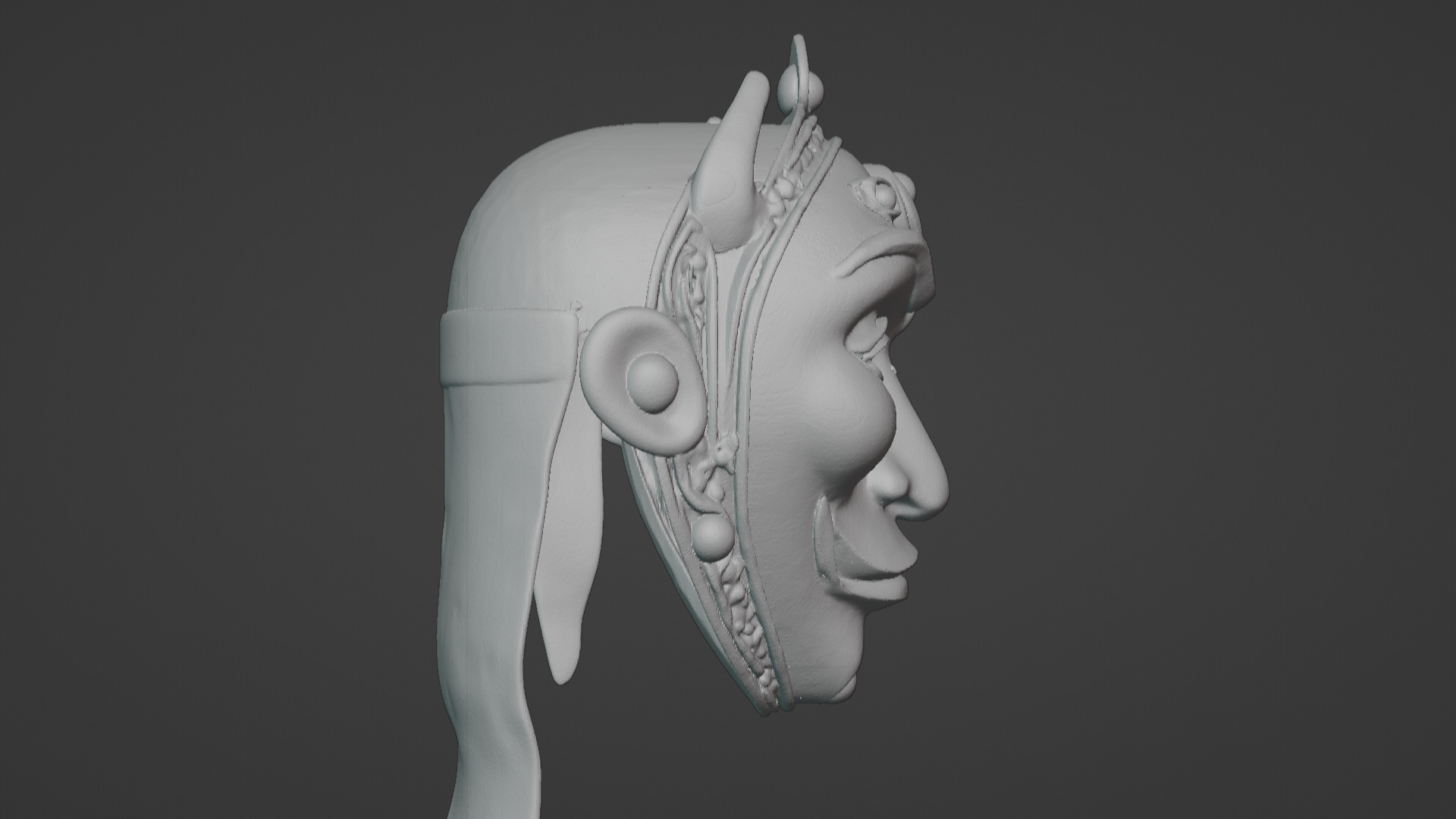 Ronin Spirit - Samurai Warrior Mask  3D Printable Model 3D print model_31