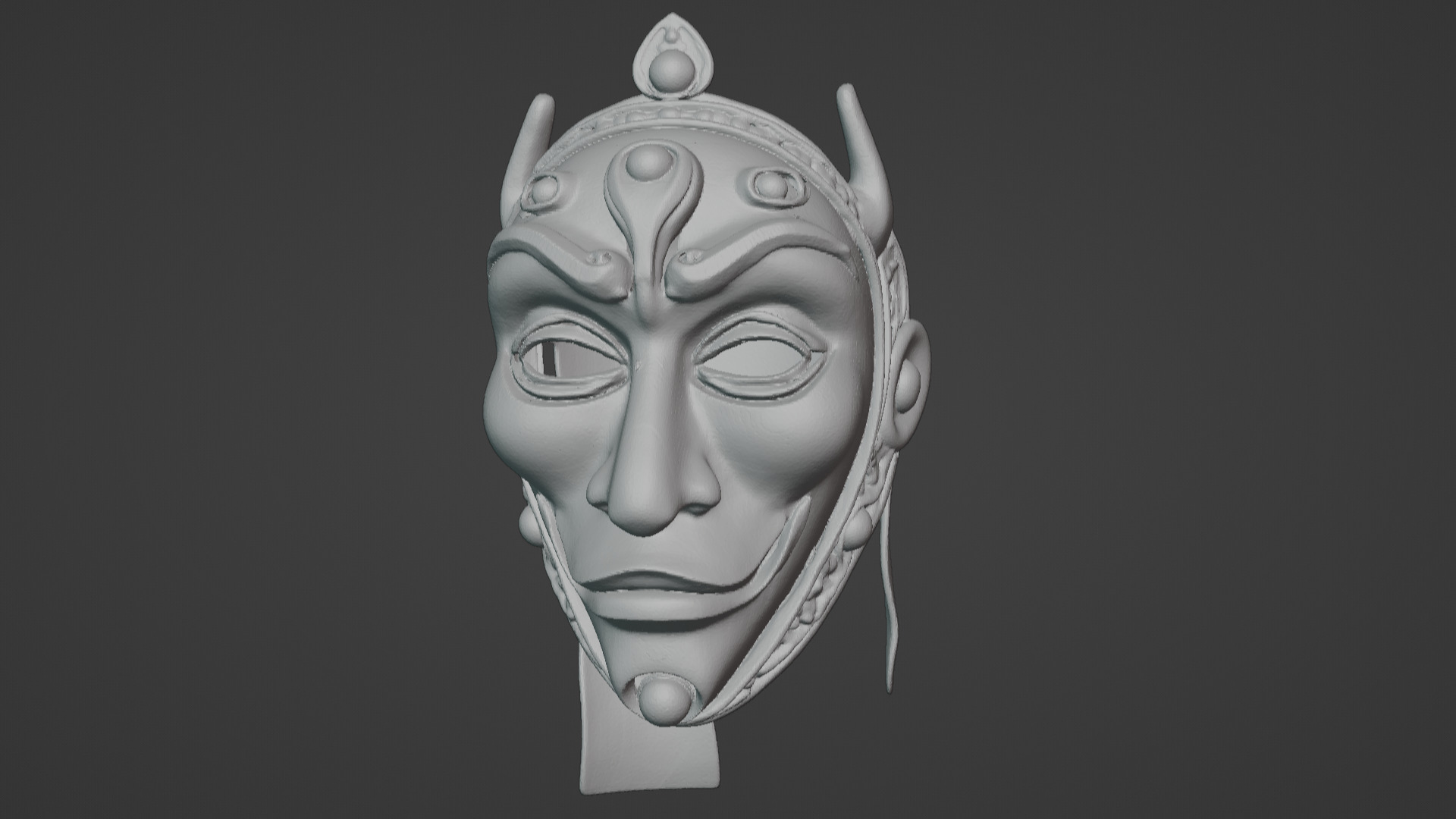 Ronin Spirit - Samurai Warrior Mask  3D Printable Model 3D print model_98