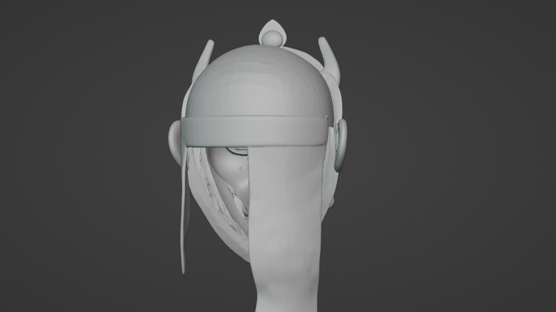 Ronin Spirit - Samurai Warrior Mask  3D Printable Model 3D print model_50