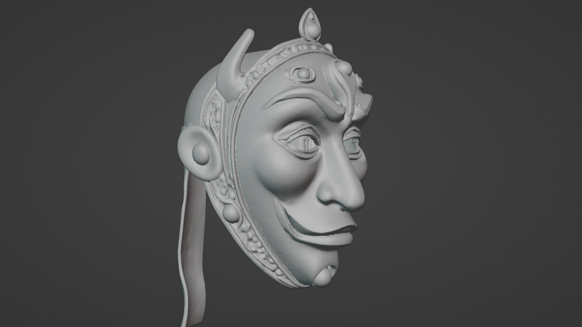 Ronin Spirit - Samurai Warrior Mask  3D Printable Model 3D print model_19