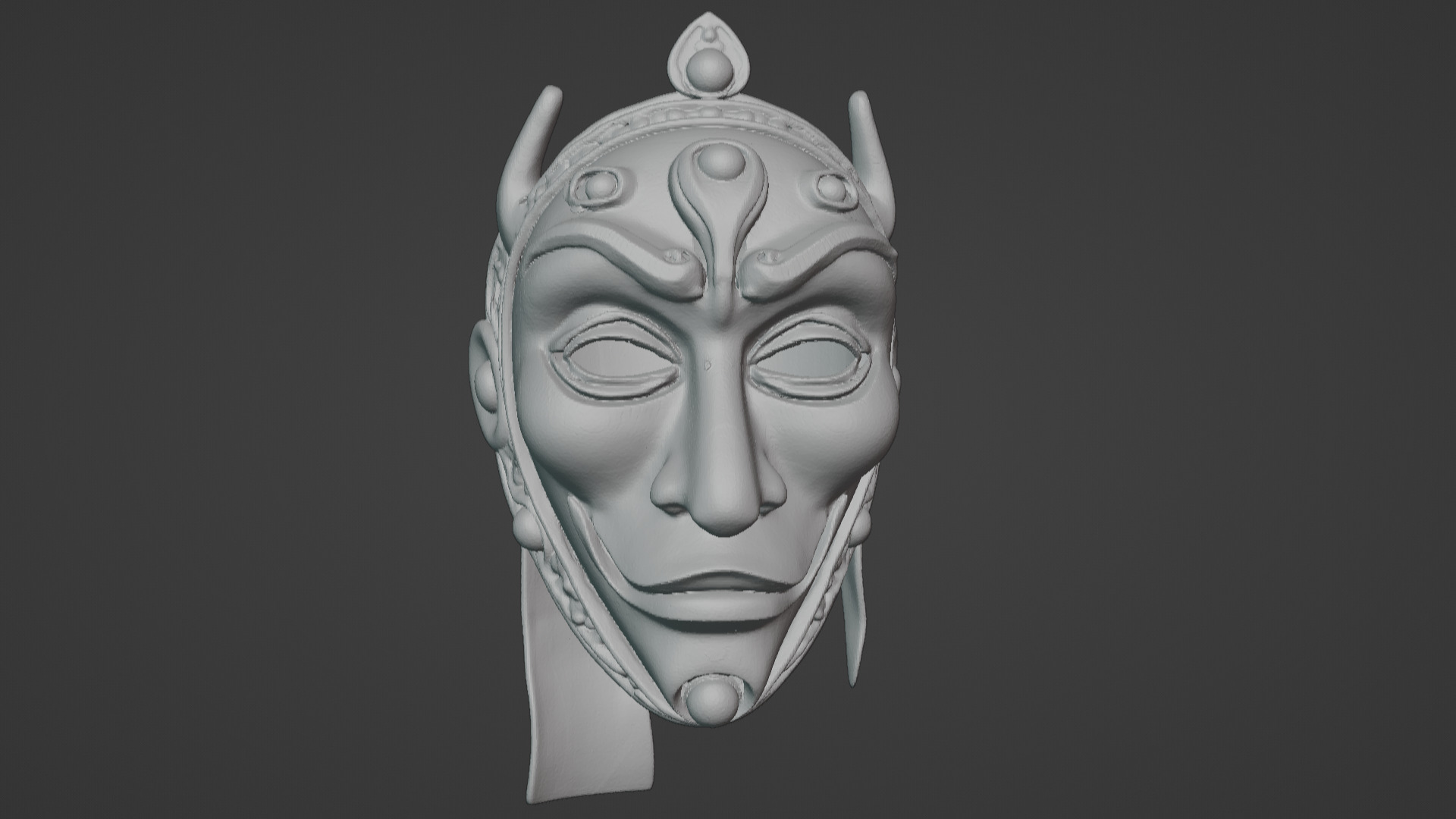 Ronin Spirit - Samurai Warrior Mask  3D Printable Model 3D print model_4
