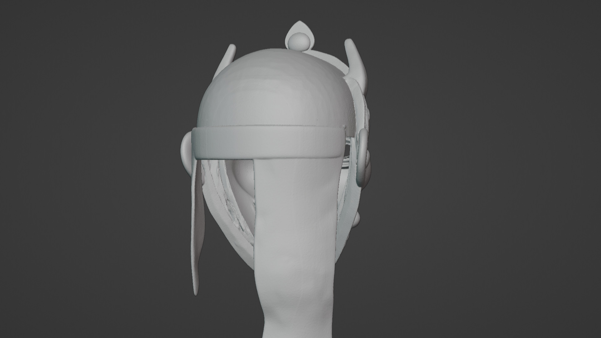 Ronin Spirit - Samurai Warrior Mask  3D Printable Model 3D print model_52