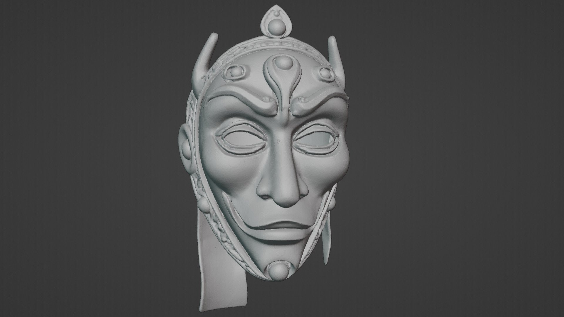 Ronin Spirit - Samurai Warrior Mask  3D Printable Model 3D print model_6
