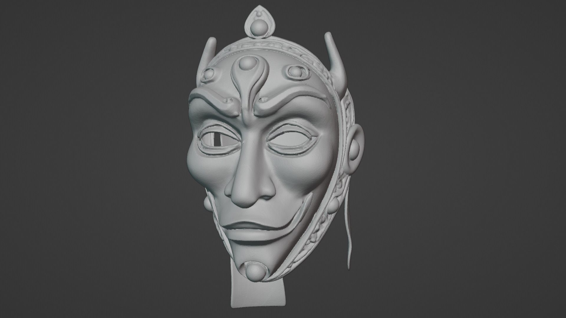 Ronin Spirit - Samurai Warrior Mask  3D Printable Model 3D print model_103