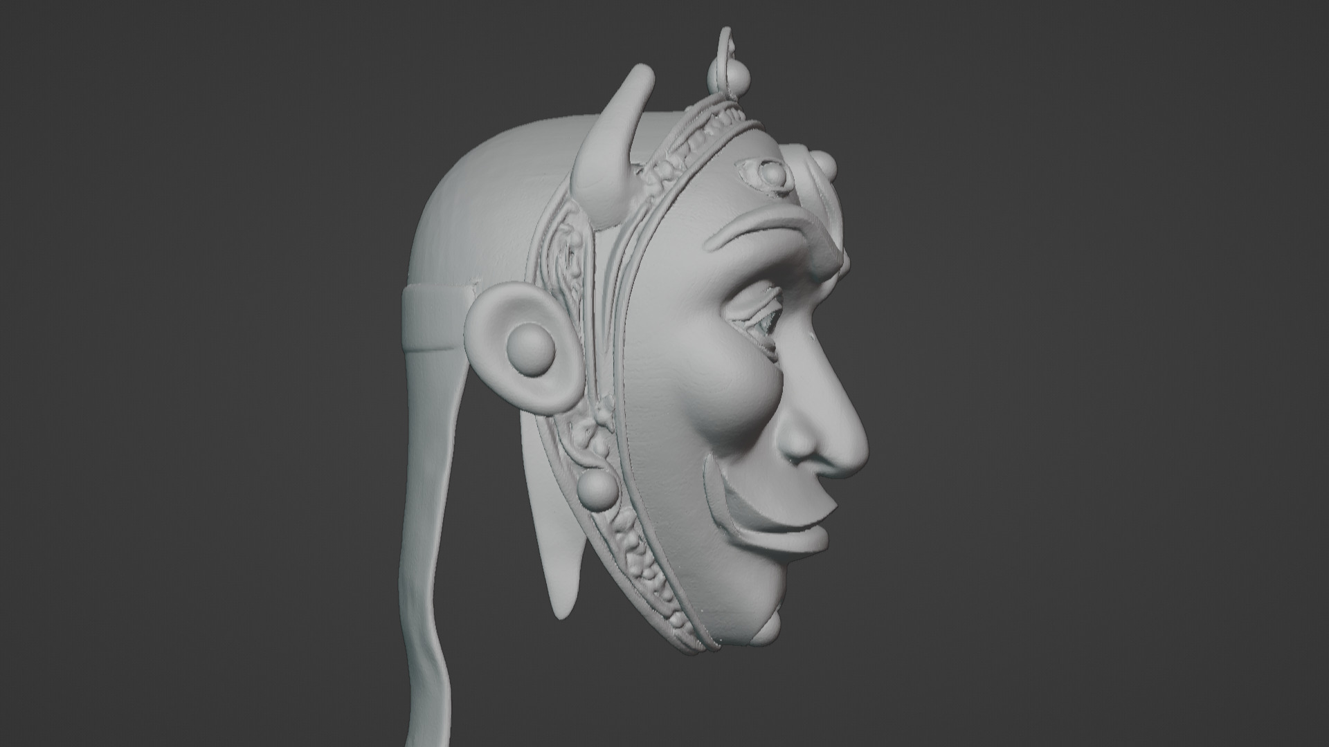 Ronin Spirit - Samurai Warrior Mask  3D Printable Model 3D print model_28