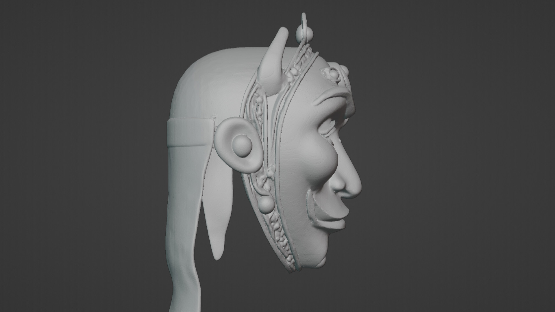 Ronin Spirit - Samurai Warrior Mask  3D Printable Model 3D print model_29