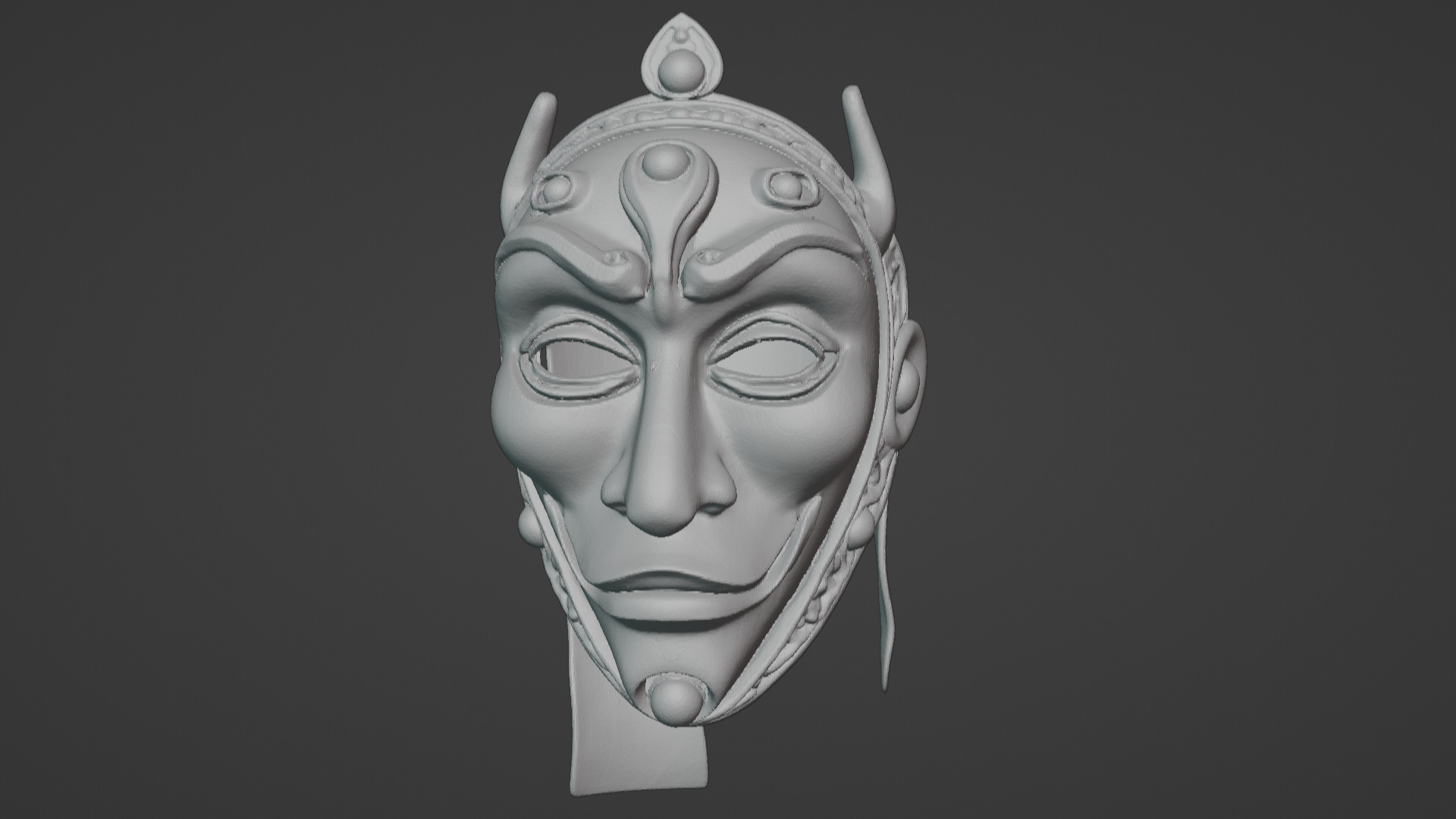 Ronin Spirit - Samurai Warrior Mask  3D Printable Model 3D print model_94