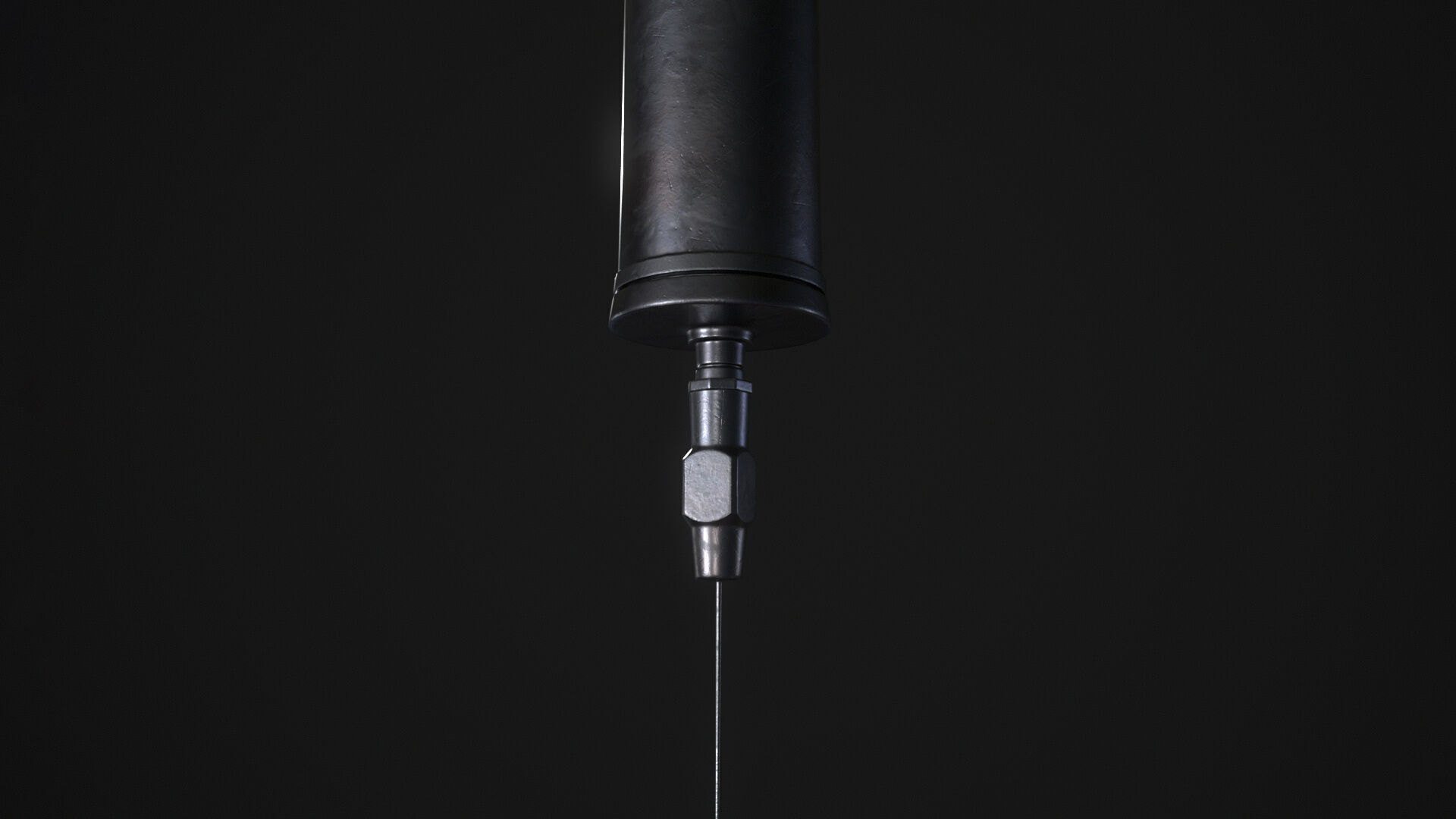 Antique syringe Low-poly 3D model_5
