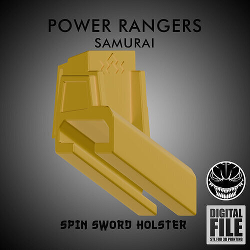 SPIN SWORD HOLSTER - POWER RANGERS SAMURAI 3D print model