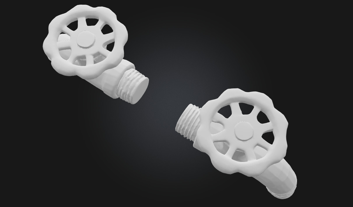 Old and New Valves Industrial Valve Set for Mechanical 3D model_8