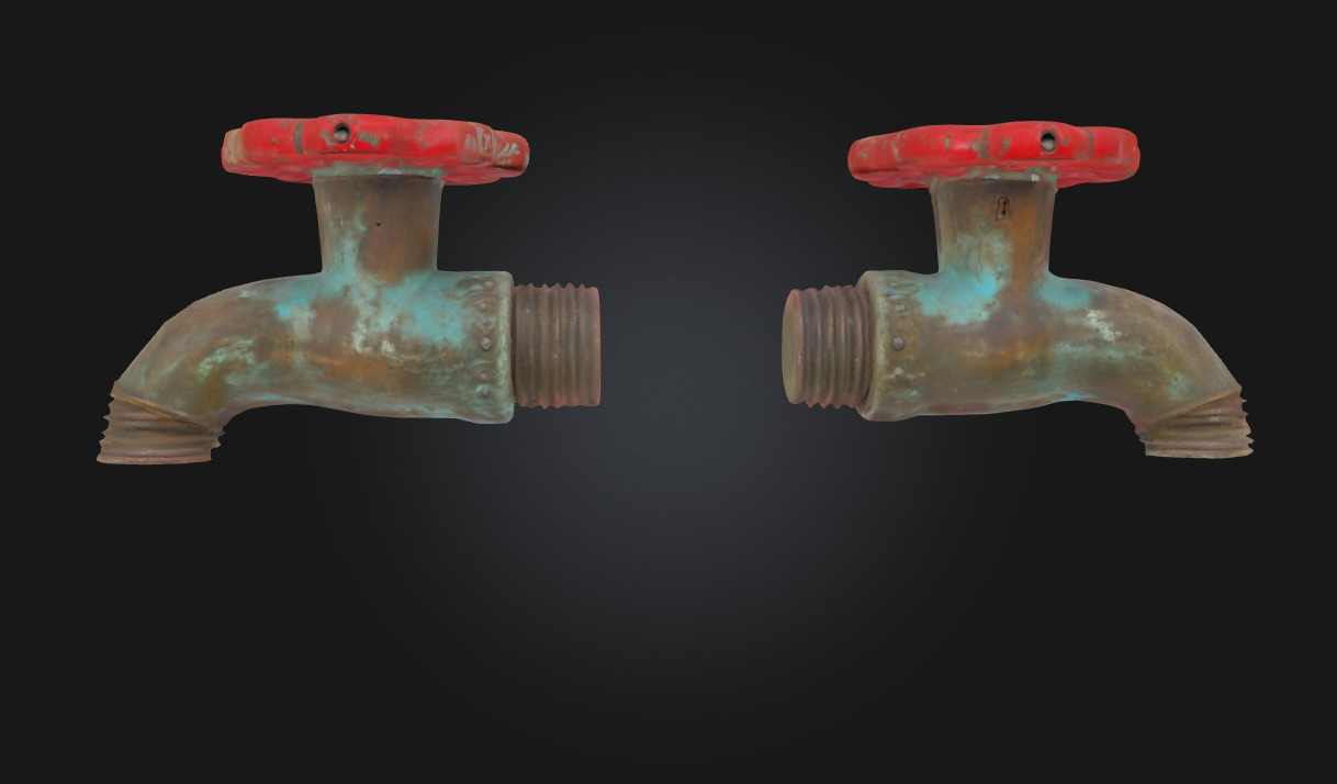 Old and New Valves Industrial Valve Set for Mechanical 3D model_4