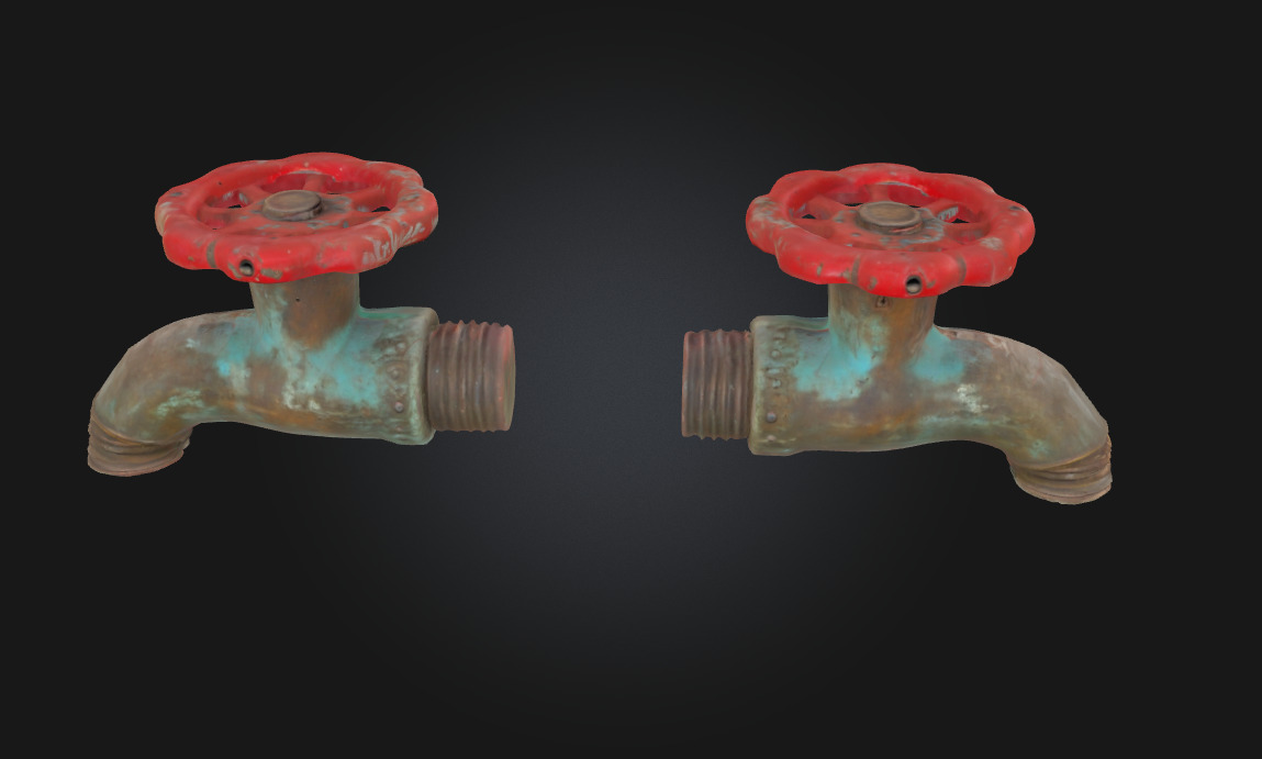 Old and New Valves Industrial Valve Set for Mechanical 3D model_1