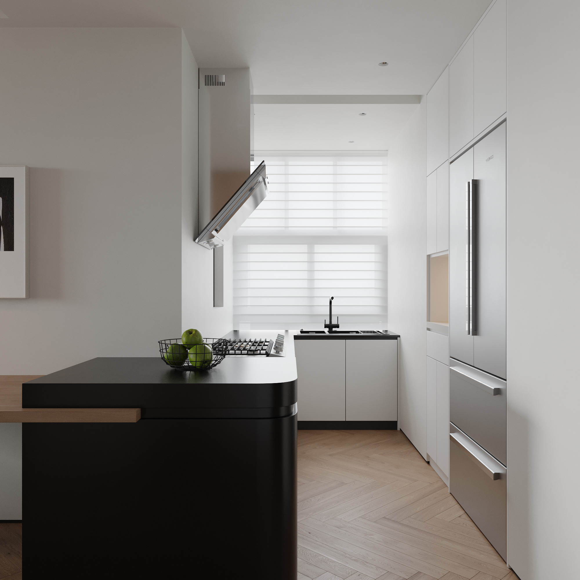 Modern simple livingroom 3D model_1