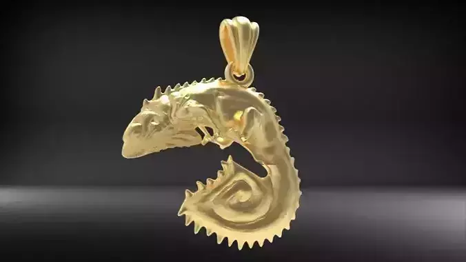 chameleon Iguana Pendant